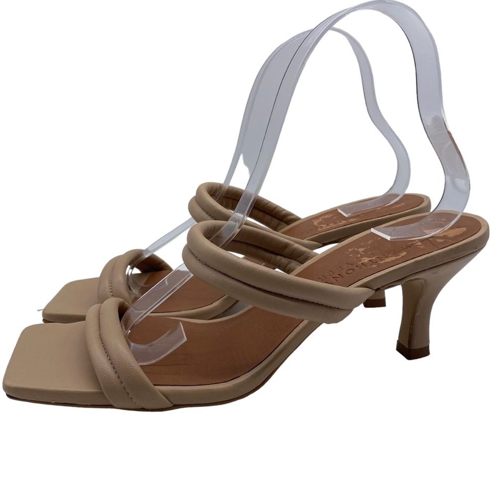 Her by Anthony Veer Sandals Brown Leather Feminine Heels Comfort Strappy Sz 8.5 - Picture 9 of 9